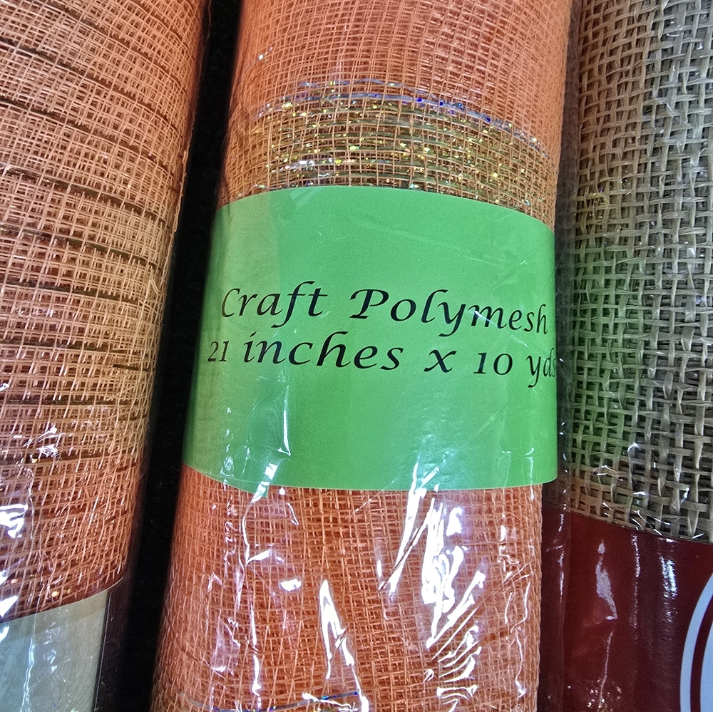 BUNDLE OF 5 BRAND NEW 7&10yd x 21in DECO MESH ROLLS -NWT! - Picture 9 of 11